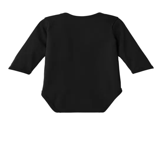 Rabbit Skins&reg; Infant Long Sleeve Jersey Bodysuit Black {2}