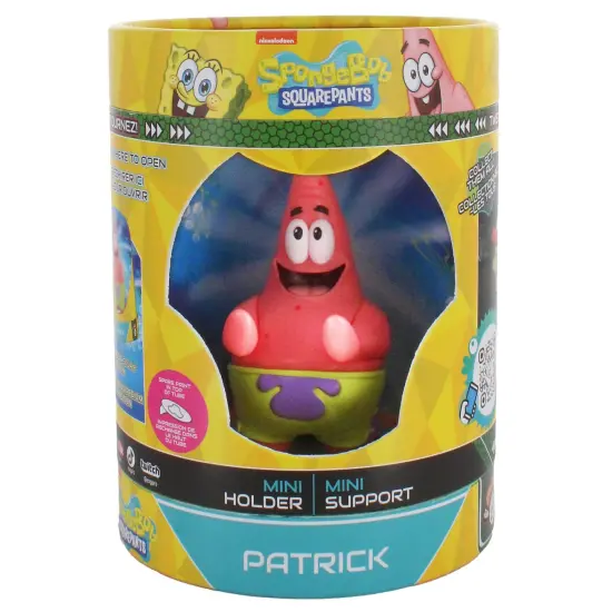 Exquisite Gaming: Cable Guys Holdems: Spongebob: Patrick - Earbud & Phone Holder, 4.5" Mini Collectible With a Twist, TV Series Licensed Figure {4}