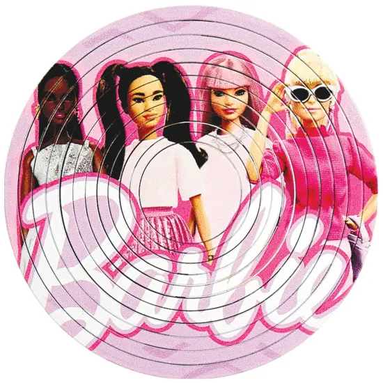Spin Flip Puzzle: Barbie Glam Girls - 12 Rings - 2-In-1: Double-Sided Puzzle, Spin-Flip-Solve, 360 Degress Of Puzzling, Licensed, Adults & Kids 8+ {5}