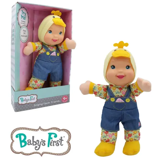 Baby's First Farm Animal Friends Duck Toy Doll - All Ages {6}