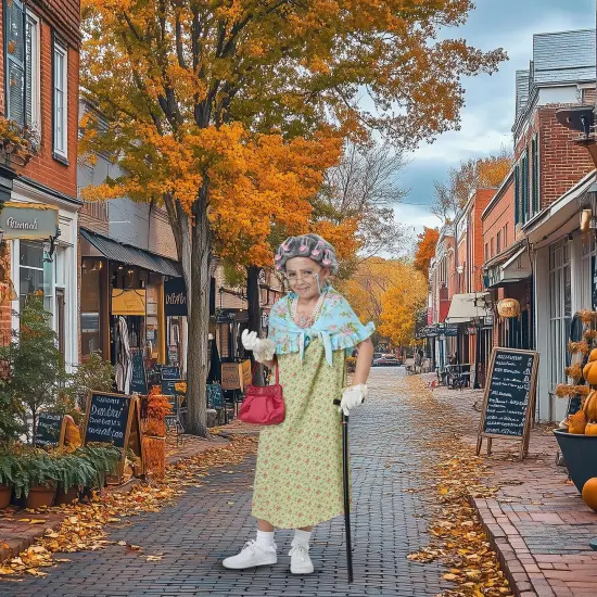 Old Lady Child Costume Kit {4}