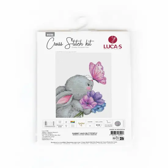 Rabbit and Butterfly B1235l Counted Cross-Stitch Kit {2}