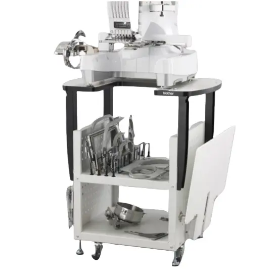 Brother PRS100 & PR-Series Metal Stand with Storage {5}