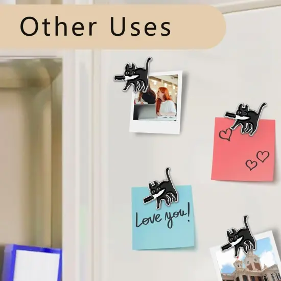 2pcs Funny Black Cat Needle Minder, Needle Minder Magnet, Magnetic Needle Nanny Needlework Accessories {3}