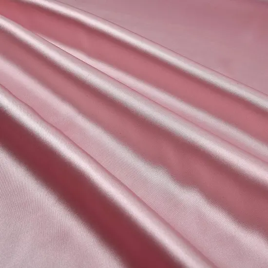 1 Yard Dusty Rose Stretch Charmeuse Fabric 60&Prime; Wide 95% Polyester, 5% Spandex {1}