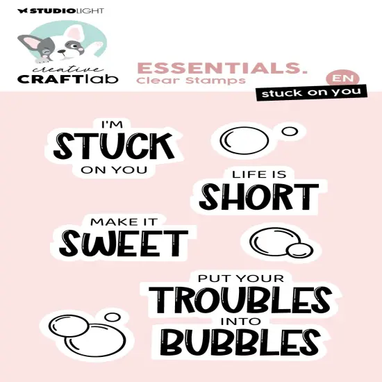 Creative Craftlab Essentials Clear Stamps-Stuck On You {1}