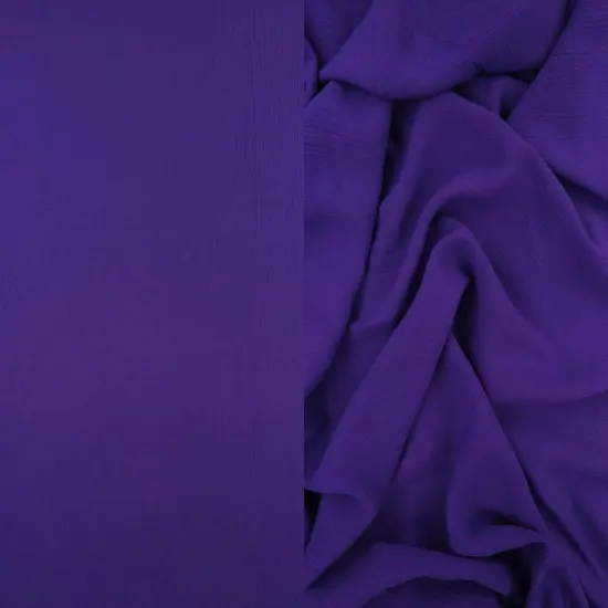 1 Yard Soft Rayon Crepon Fabric Solid Woven Textured Drapery Accent 50/51" Width VIOLET {1}