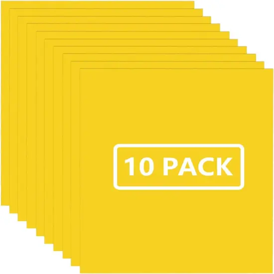 12" x 10" Glossy Yellow Iron on Vinyl for T-Shirt {1}