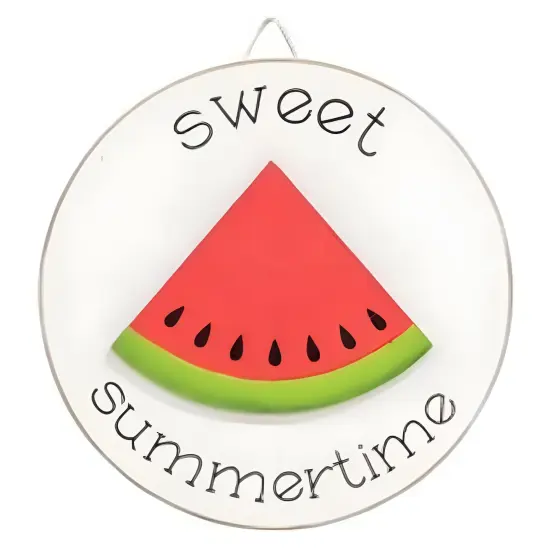 Wooden Mini Summer Easel Signs with Watermelon Cut-Out 3 Asstd. {5}