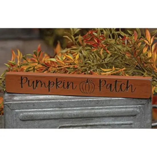 Pumpkin Patch Wooden Block Sign for Fall Decor and Tabletop Display {2}