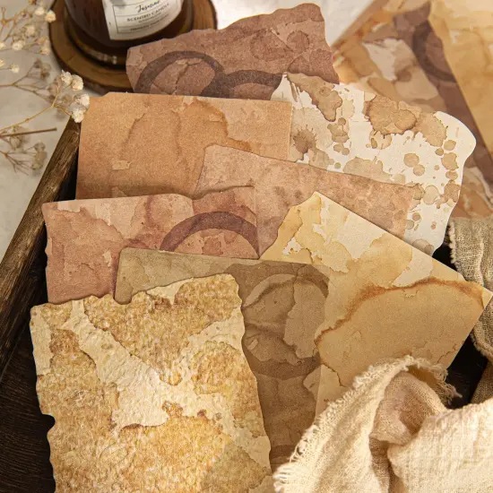 84 Sheets Textured & 3D Embossed Scrapbook Paper Set - Vintage {5}