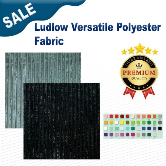 Ludlow Versatile Polyester Fabric Ash {2}