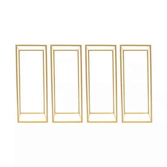 4X Gold Metal Flower Stand Balloon Stand 60cm for Wedding Stage Decoration {1}