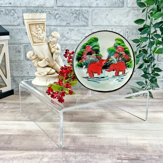 Plymor Clear Acrylic Short Square Display Riser, 3" H x 9" W x 9" D (1/4" thick) {4}