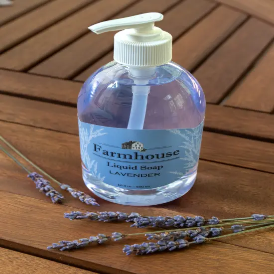 Farmhouse All Natural Liquid Soap, Lavender Mild Nourishing Vitamins 16.9 Oz {3}