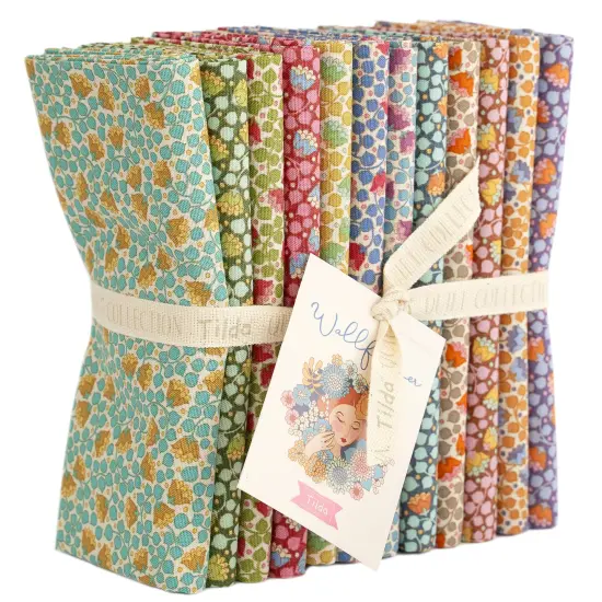 Tilda Wallflower Bellflower Fat Quarter Bundle - 12 pieces - 20" x 22" - 100% Cotton {1}