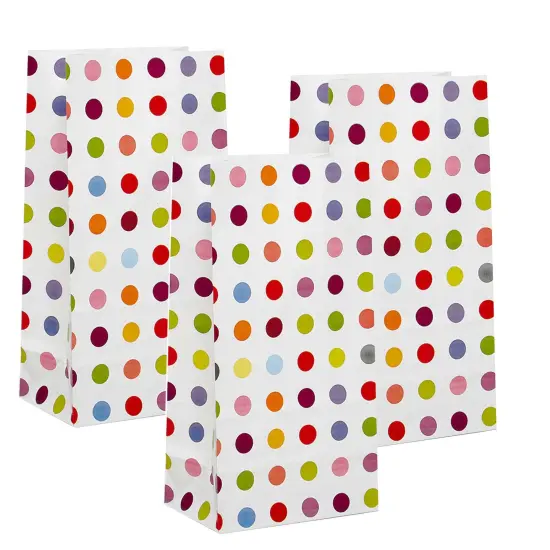 Dot Patterned Sos Food Bags 5'' X 3 1/8'' X 9 5/8'' {5}