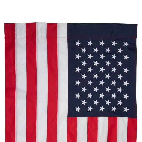 Northlight Patriotic Embroidered USA Outdoor House Flag - 40" x 28" Red {5}