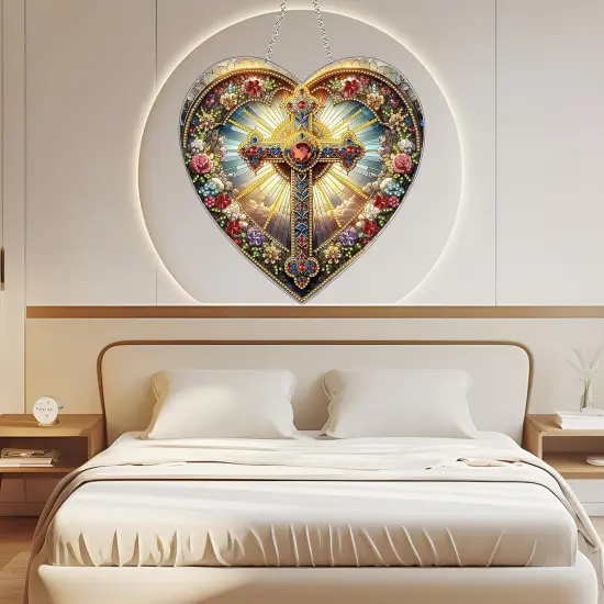 DIY Acrylic Diamond Art Painting Wreath Kits {4}