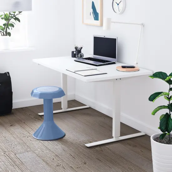 ACE Active Core Engagement Wobble Stool, Portable Flexible Seating, 18in Seat Height Powder Blue {6}