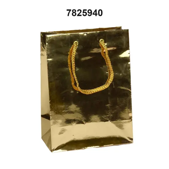 8'' x 4'' x 10'' Metallic Euro Totes for Gifts and Events Gold {3}