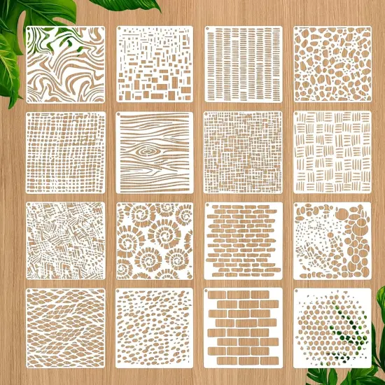 16 Pcs Paint Stencils (6 X 6 Inch) {1}