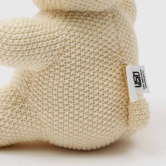 100% Handmade Cotton knitted Soft Bubu Plush Toy/Soft toys ivory {4}