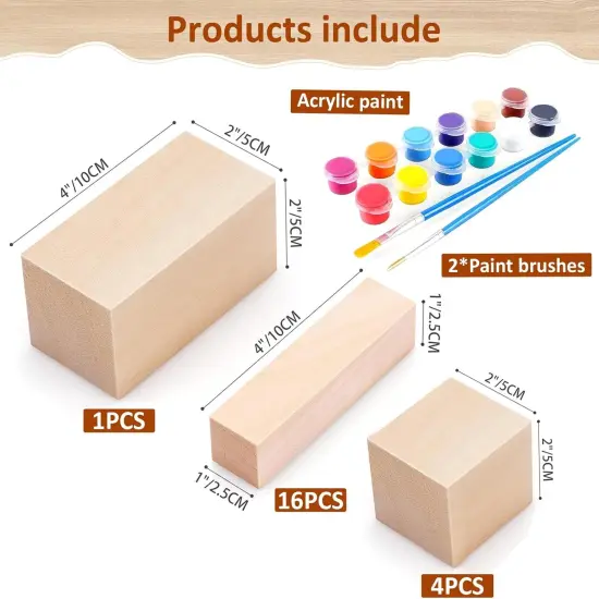 21Pcs Basswood Carving Blocks {3}