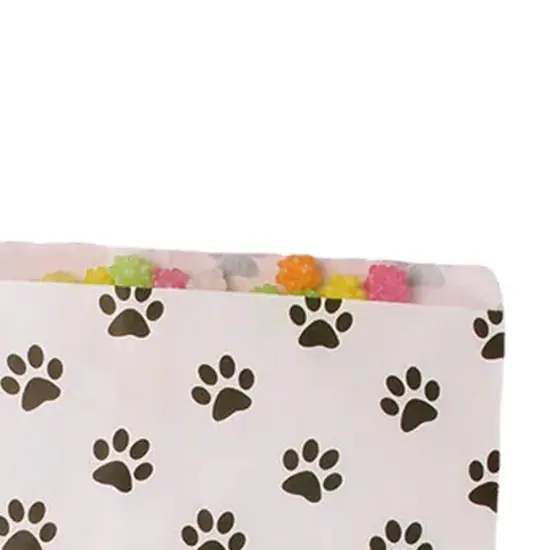 Paw Print Paper Gift Bags 6 3/8" x 8 1/2" {3}