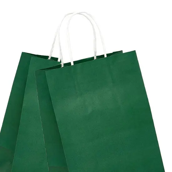 Chic Bright Matte Shopping Bag with White Interior 6" x 3 1/4" x 8 3/8" {4}