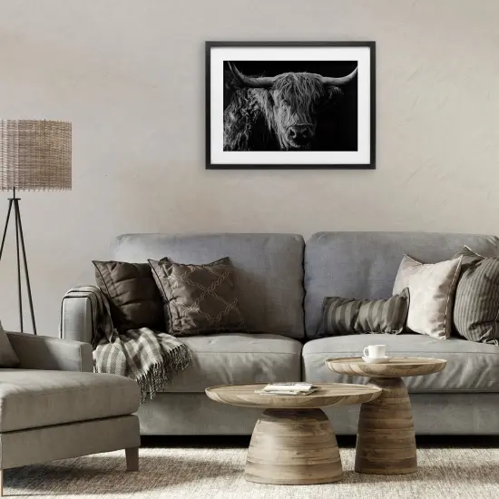 Stupell Industries Scottish Highland Portrait Framed Print Under Glass, design by Crystal Lynn Collins {8}