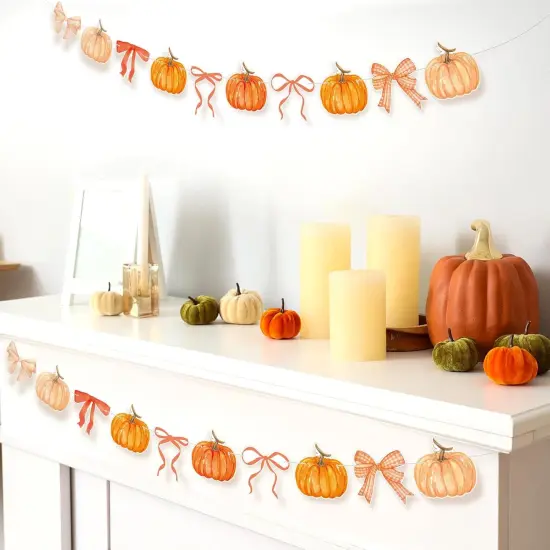 2 Pack Fall Decor Fall Pumpkin Garland (Orange) {2}