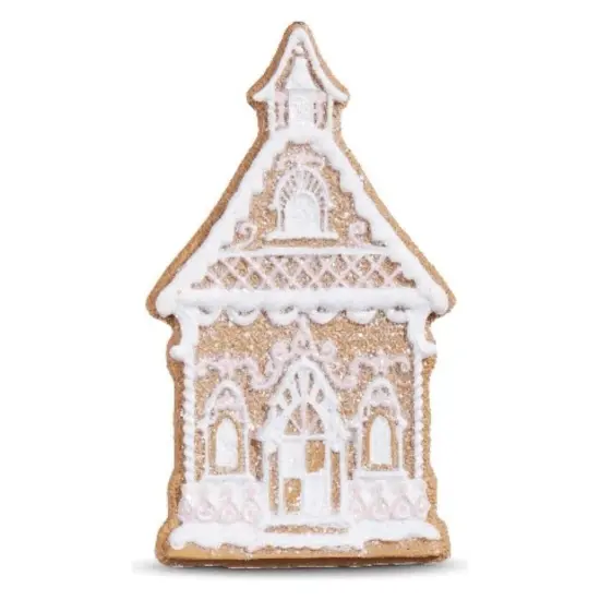 4" Gingerbread Church Ornament {3}