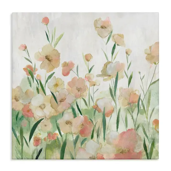 Stupell Industries Charming & Soft Flower Meadow Canvas By Hannah Dawson {1}
