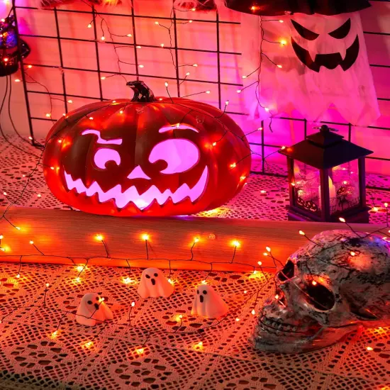 9.8Ft 120 LED Solar Fairy Lights, Halloween Lights {3}