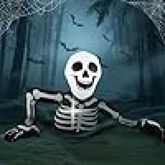 Skeleton Outdoor Decorations Blowup Yard Decor {6}