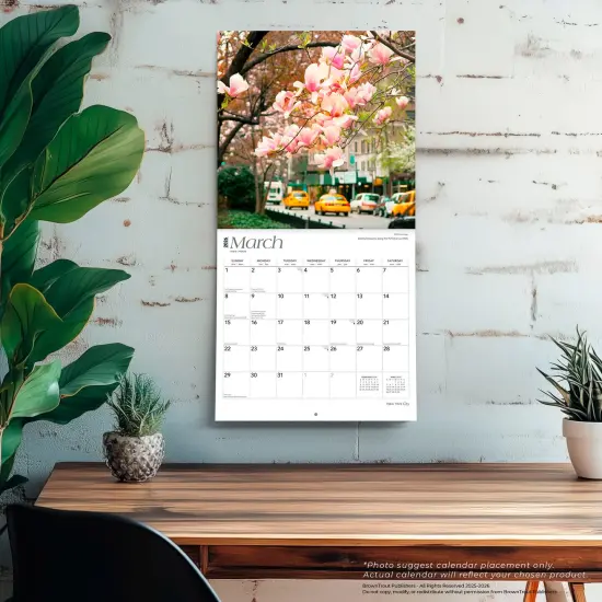 New York City | 2026 12 x 24 Inch (Hanging) Monthly Square Wall Calendar | Foil Stamped Cover | Plastic-Free {5}