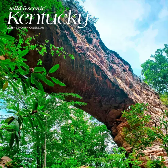 Kentucky Wild & Scenic | 2026 12 x 24 Inch (Hanging) Monthly Square Wall Calendar | Plastic-Free {1}