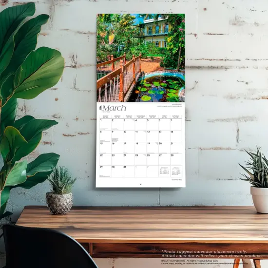 Sunshine State | Florida Places | 2026 12 x 24 Inch (Hanging) Monthly Square Wall Calendar | Plastic-Free {5}