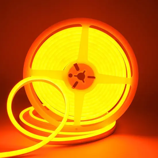 Orange Neon LED String Light, DC 12V 600 SMD2835 LED Neon Rope Lights {1}