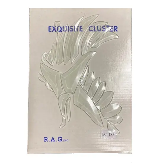 11" x 9-1/8" Exquisite Clear Glass Eagle Bevel Cluster EC183 {3}