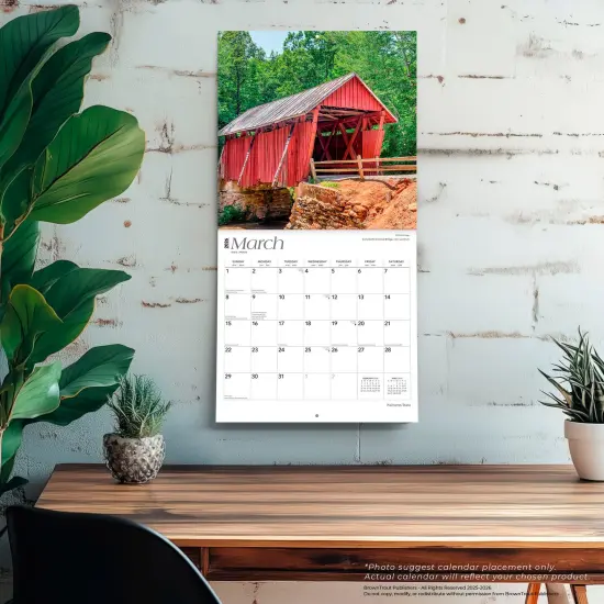 Palmetto State | South Carolina Places | 2026 12 x 24 Inch (Hanging) Monthly Square Wall Calendar | Plastic-Free {5}