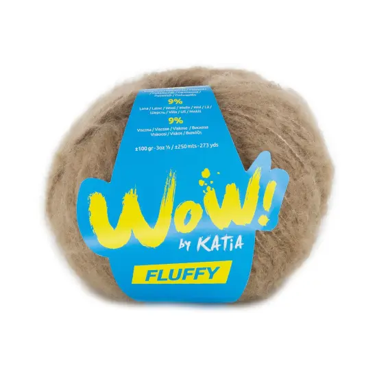 Katia WOW! Fluffy Acrylic Blended Yarn Mustard {6}