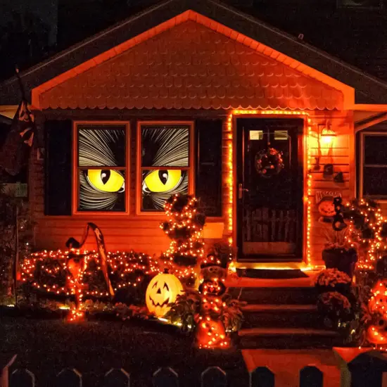 40 FT 120 LED Orange Halloween Lights {5}