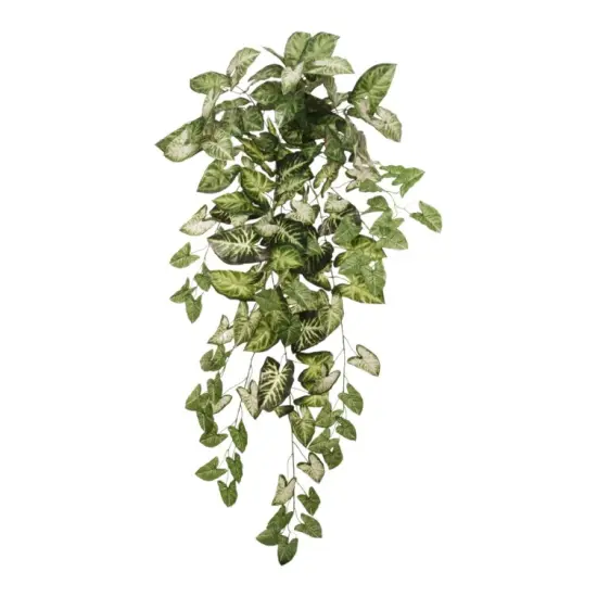 2PC Hanging Nephtytis Bush - 36" Lifelike Silk Leaves, Indoor Decor {1}