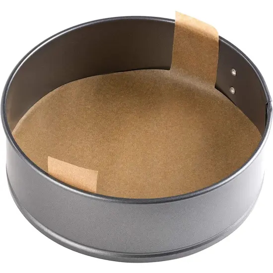 Juvale Unbleached Baking Parchment Paper Rounds with Easy Lift Tabs (9 in, 100 Sheets) Brown {6}