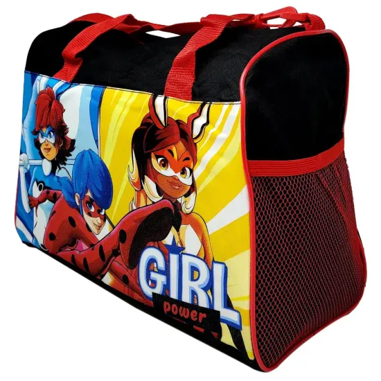 Miraculous Ladybug Duffel Bag Small Carry-On BunnyX Rena Rouge Girls Red Black {4}