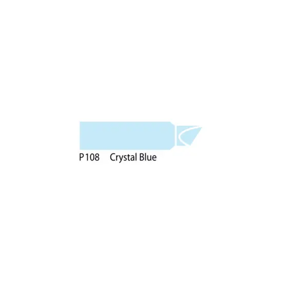 Chartpak AD&reg; Marker Blue Color Family, Tri-Nib Crystal Blue {3}