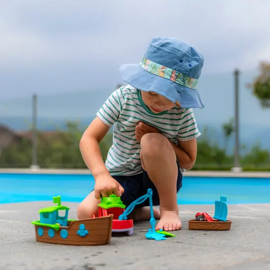 Timber Tots: The Nesting Boats - 3-In-1 Transforming Playset, Seal Animal Figurine, Play Fish, Pop-Up Feature, Stacking Water Toy, Kids-Toddlers 18Mo+ {6}