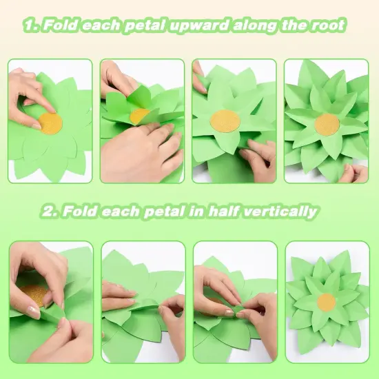 18 PCS Paper Flowers Bulletin Board {3}